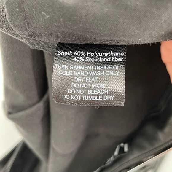 I.AM.GIA  Black Wide Flare Leg High Rise Vegan Leather Stretch Pants X Large - Picture 8 of 8